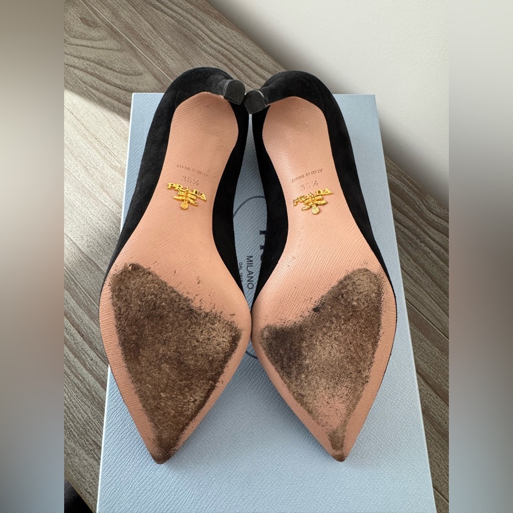 Prada Calzature Donna Suede Stiletto Pumps - Picture 8 of 11